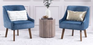 Juego de 2 Sillones Crost Azul