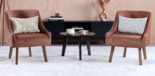 Juego de 2 Sillones Crost Naranja