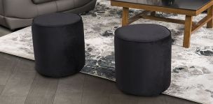 Taburete Redondo Noah Negro