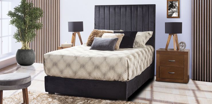 Cama Matrimonial Megan Negro