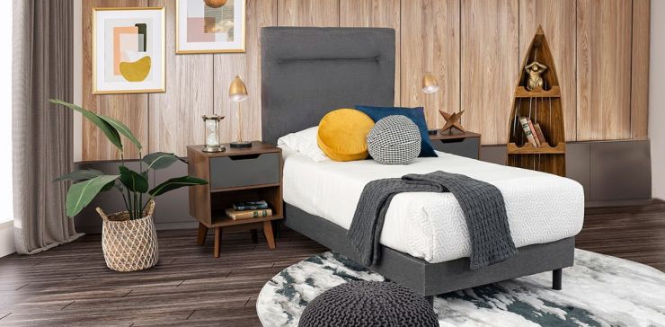 Cama Individual Dreams Life Gris