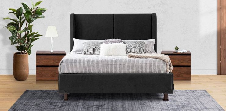 Cama Matrimonial Milan Negro
