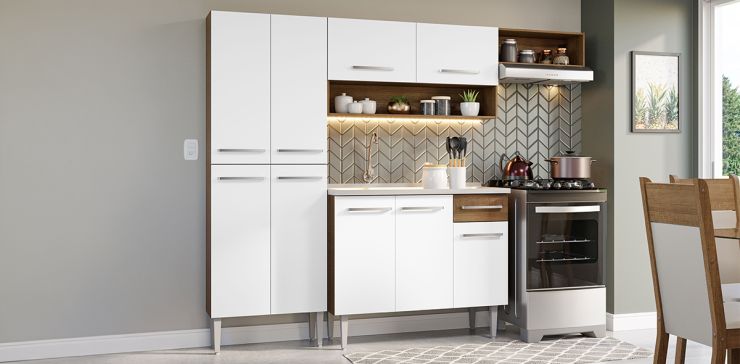 Cocina 229 cm Emilia Blanco