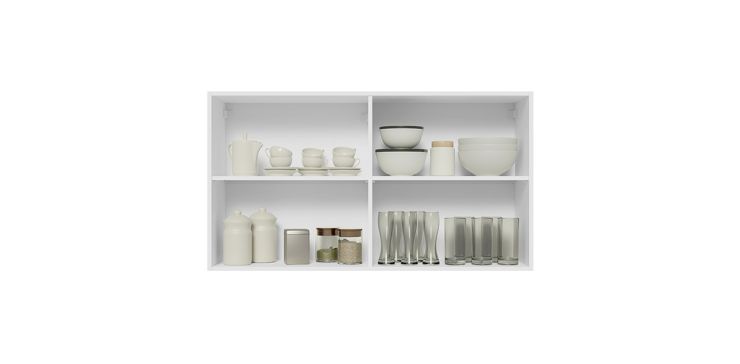 Gabinete Superior 120 cm Glam Blanco