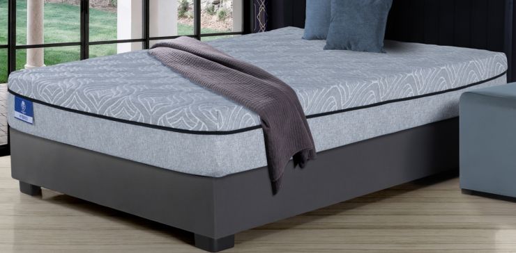 Colchón Spring Air Matrimonial Hybrid Gris