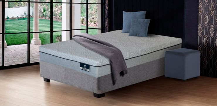 Colchón Queen Size Spring Air Hybrid Gris