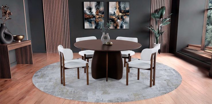 Comedor Altea con 4 Sillas Beige