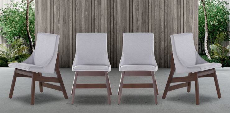 Juego de 4 Sillas Odette Gris