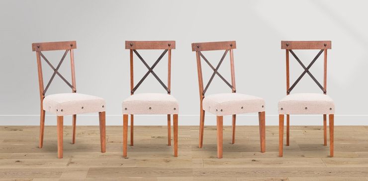 Juego de 4 Sillas Barret Beige