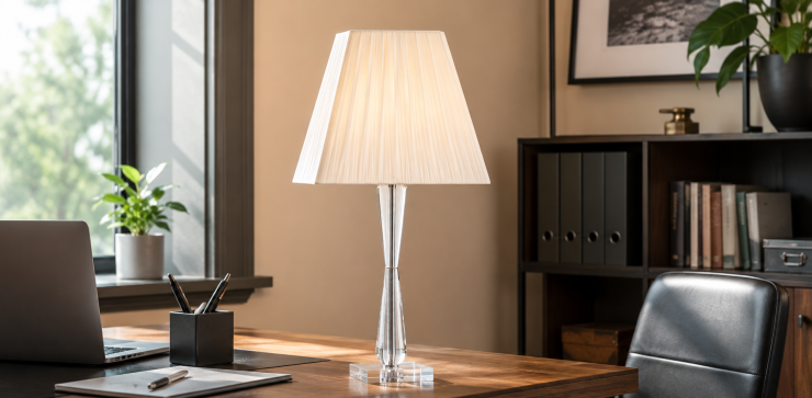 Lámpara Mora Cristal Gama Lux Beige   