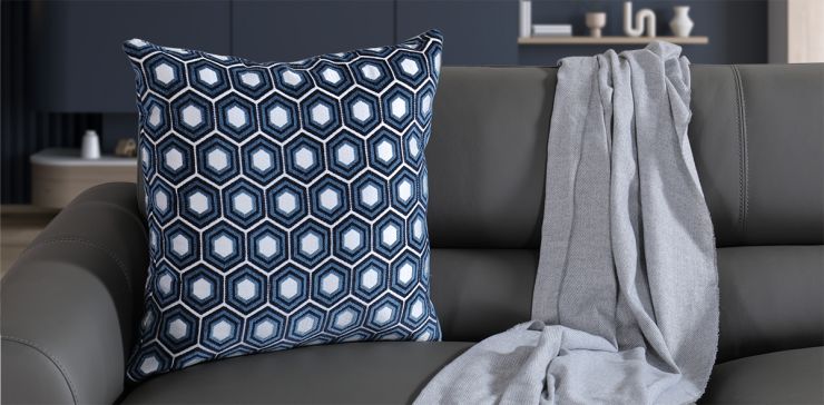 Cojín Decorativo 50 X 50 cm Orion Azul
