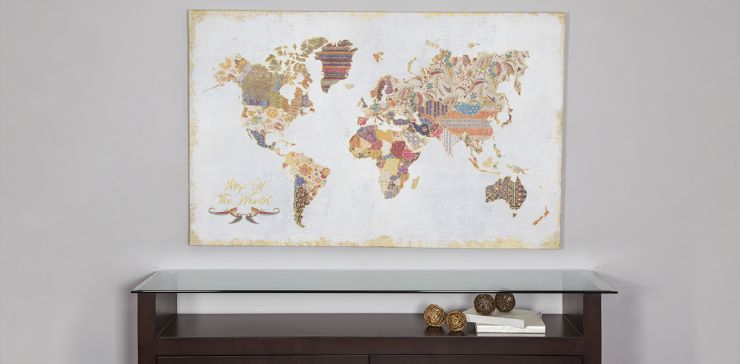 Cuadro Giclee Mapa