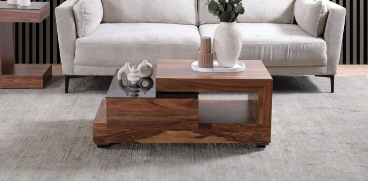 Mesa de Centro Rectangular Verona Café