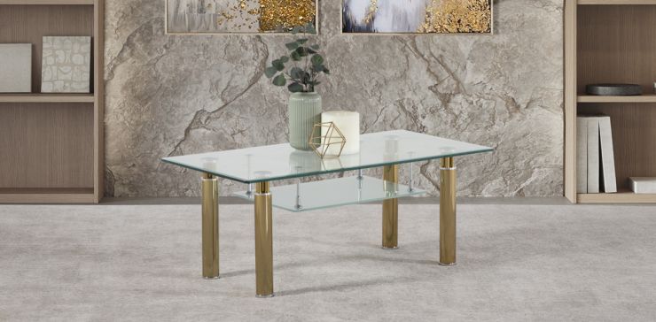 Mesa de Centro Enkel Dorado
