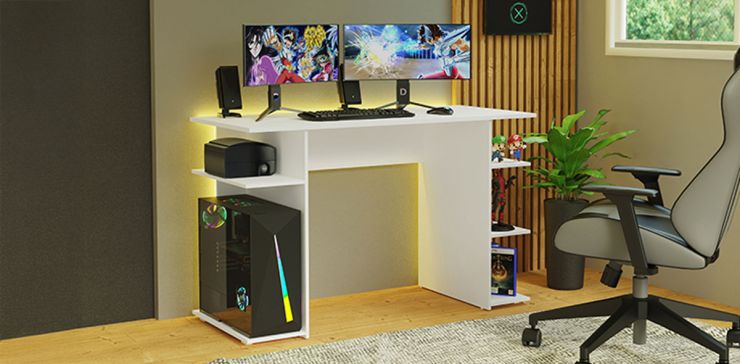 Escritorio Gamer Birk Blanco