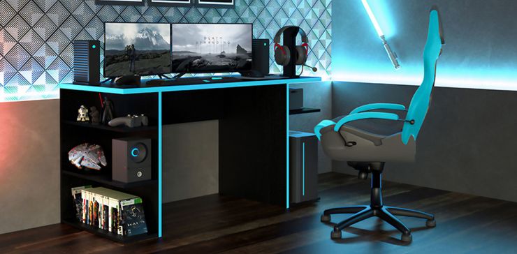 Escritorio Gamer Hans Azul