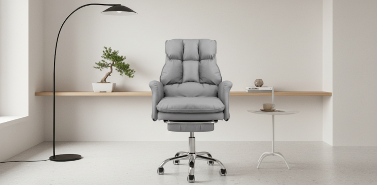 Silla Oficina Giratorio Anderson Gris