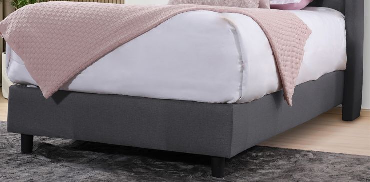 Base de Cama Individual Valeria Gris