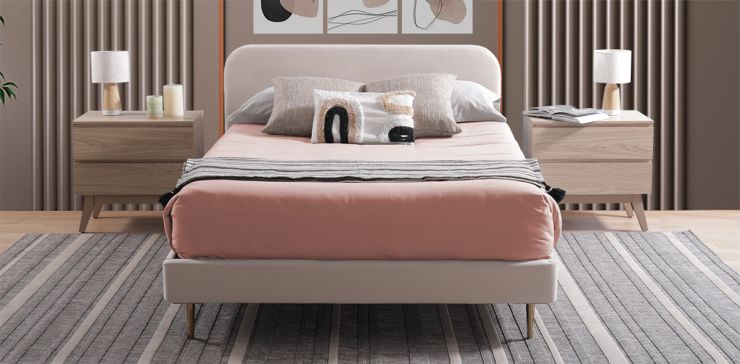 Cama Matrimonial Nisha Beige