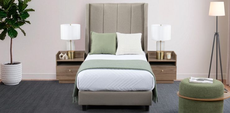 Cama Individual Sander Beige