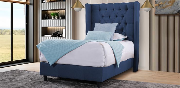 Cama Individual Valeria Azul