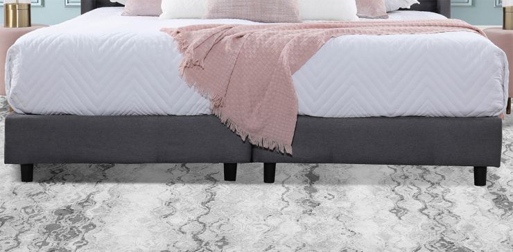 Base de Cama King Size Valeria Gris
