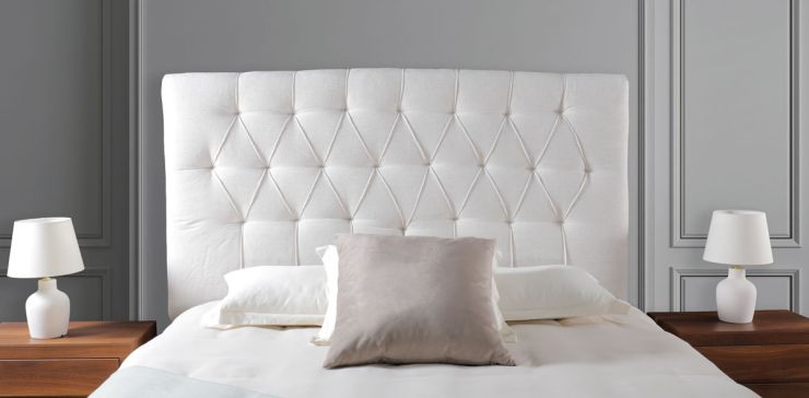 Cabecera King Size Siqueiros Beige Tapizada