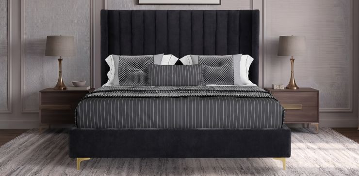 Cama King Size Denmark Negro
