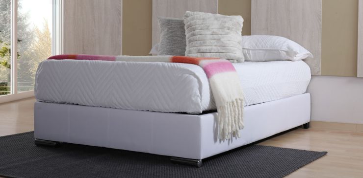 Base de Cama Matrimonial Vielka Blanco
