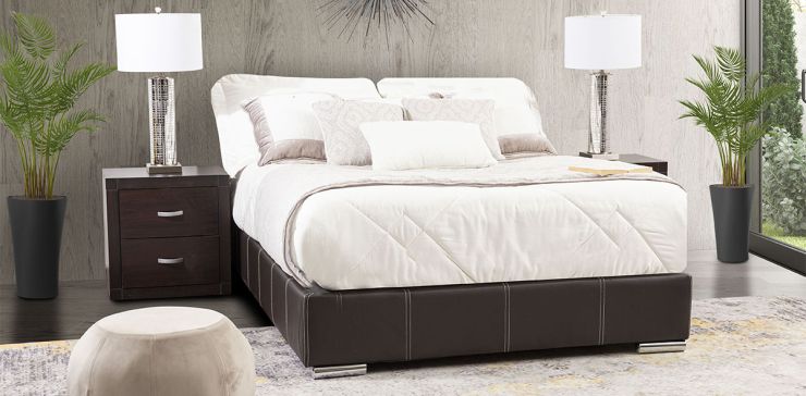 Base de Cama Queen Size Vielka Café Oscuro