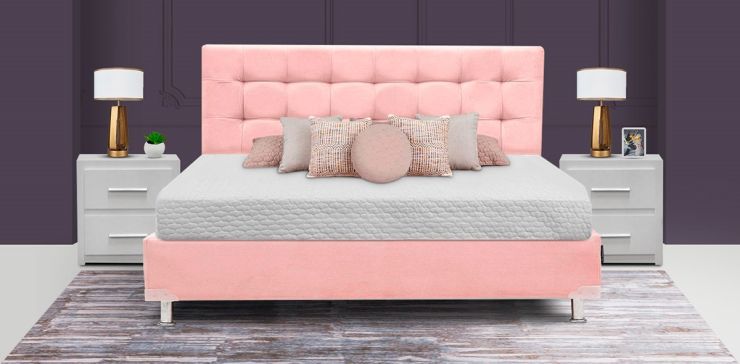 Cama Queen Size Catania Rosa