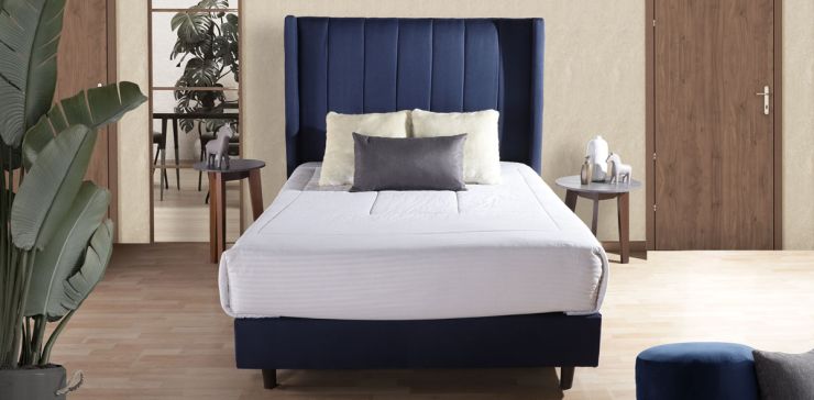 Cama Matrimonial Sander Azul