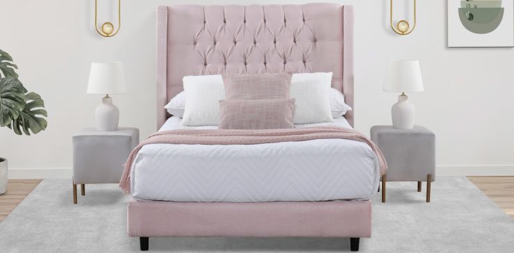 Cama Matrimonial Valeria Rosa