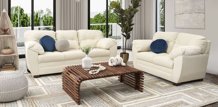Sala de Piel Derby Tz Beige