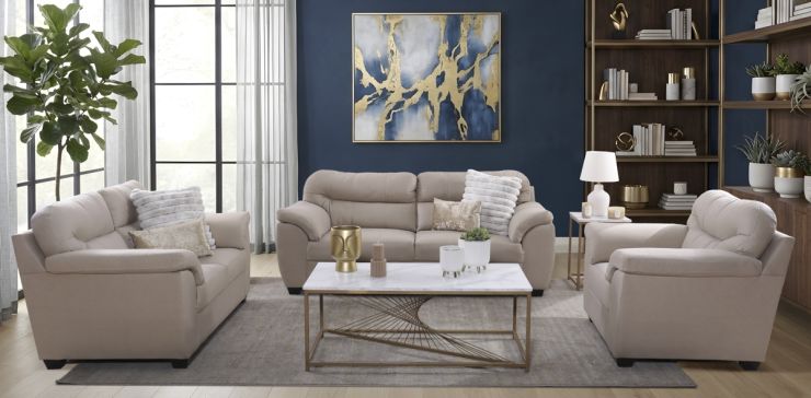 Sala Mila Beige 3 Piezas