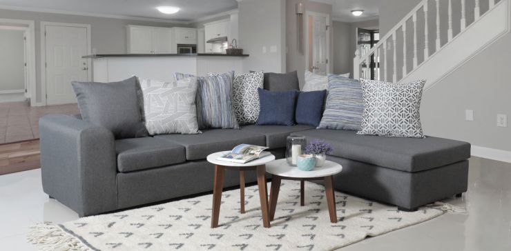 Sala Modular Derecha Chelsy Gris
