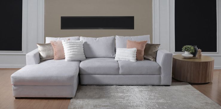 Sala Modular Izquierda Casa Anahí Yeda Gris