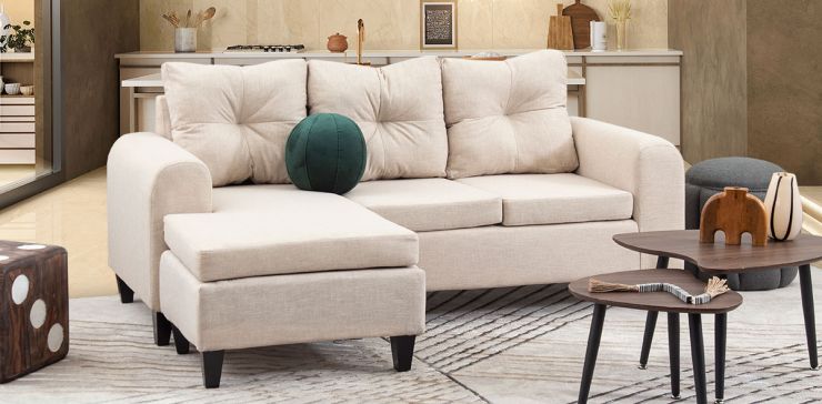 Sala en L Capital Beige