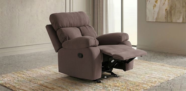 Sillón Reclinable con Mecedora Toronto Café