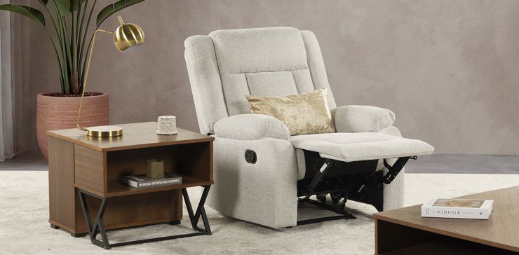Sillón con Reclinable Isabelle Beige