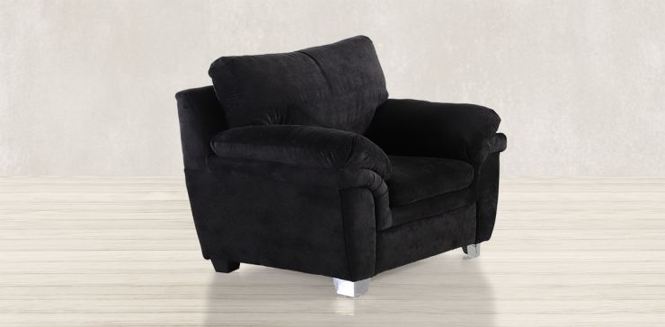 Sillón de Microfibra Tennessee Negro