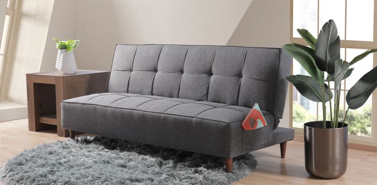 Sofá Cama Reclinable Frisia Gris Oxford