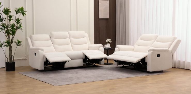Sala con Reclinables Midori Beige 