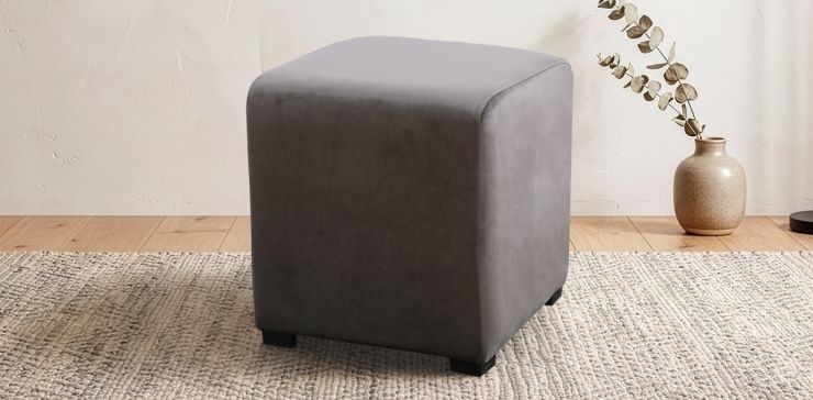 Taburete Cuadrado Noah Gris