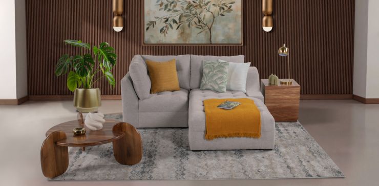 Sala en L Derecha Zonet Beige
