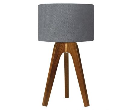 BERGAMO LAMPARA DE MESA  650 GRIS CLARO