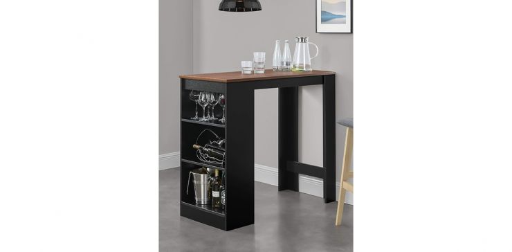 Mesa Bar Rectangular Ander Negro