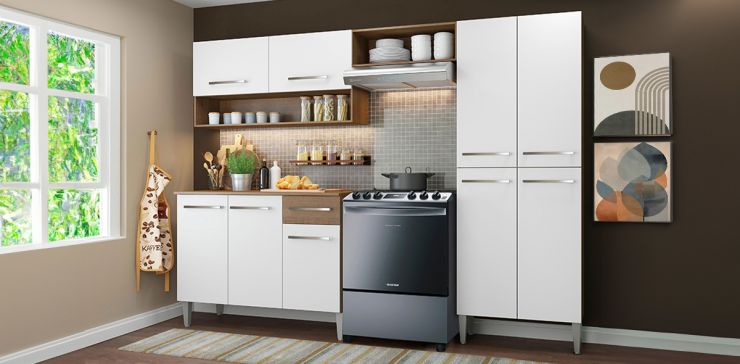 Cocina 229 Cm Emilly Pop Blanco