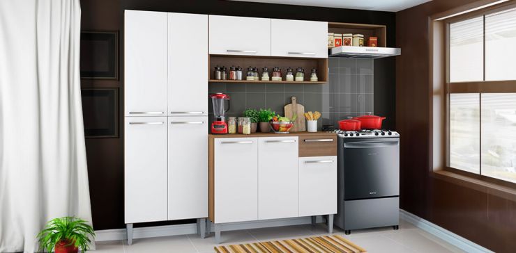 Cocina 229 Cm Emilly Top Blanco
