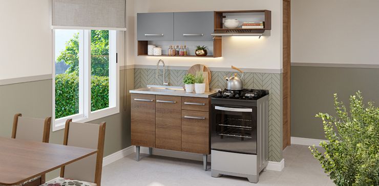 Cocina 165 cm Emilly Café